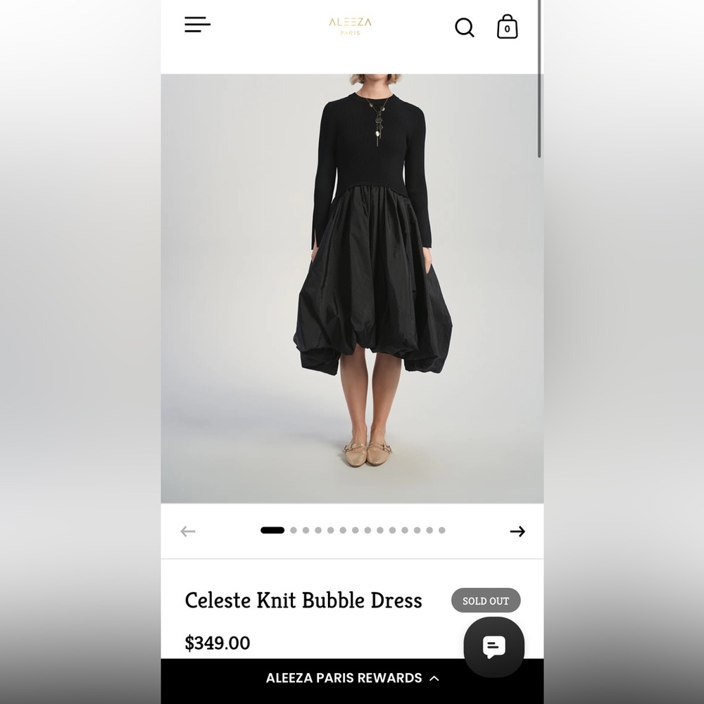 Aleeza Black A-Line Women's Skirt